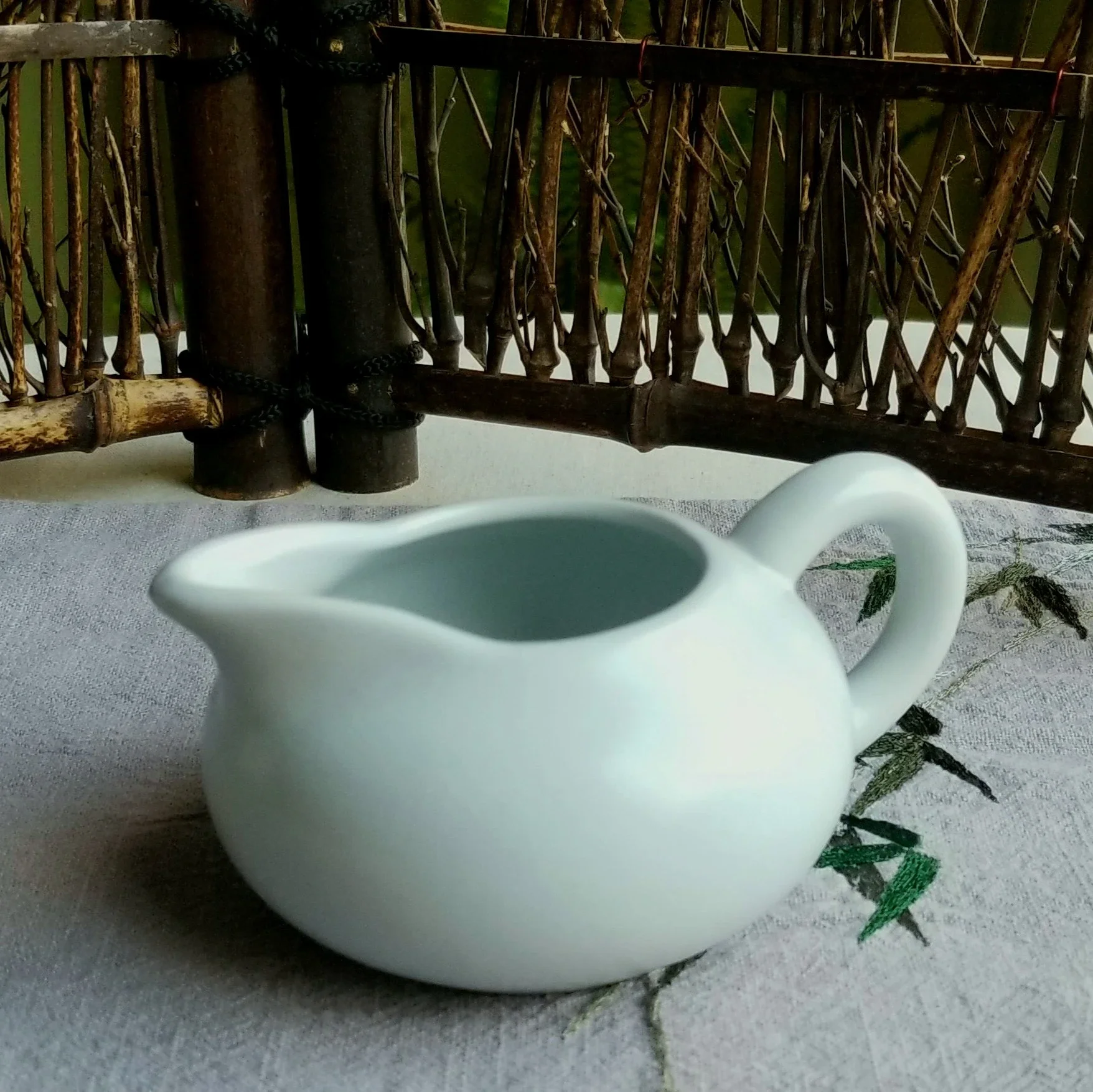 清仓特价汝窑粉青月白公道杯茶杯牛奶杯180ml功夫茶具茶海套装泡茶绿茶 