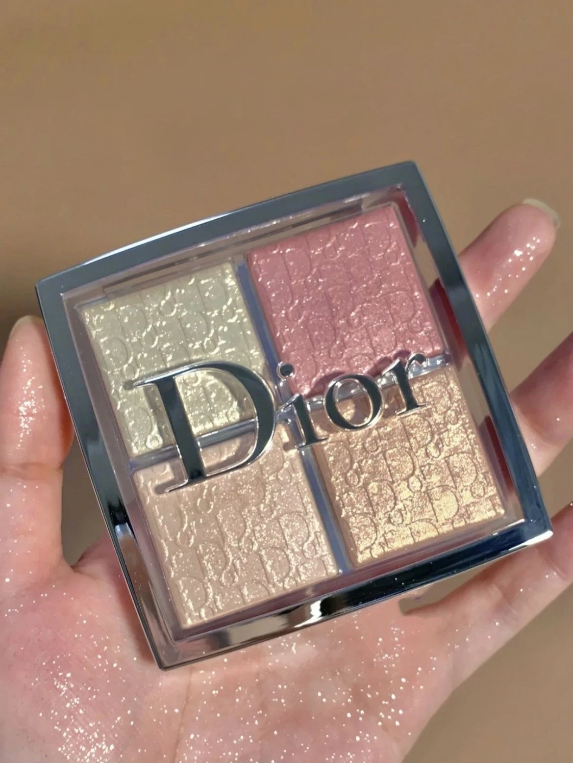 [For Our Loyal Fans] Must-Have for Fairies! Dior 4-Color Highlighter Palette 004 002 001 Makeup All-in-One Palette Backstage Highlighter ROSE GOLD