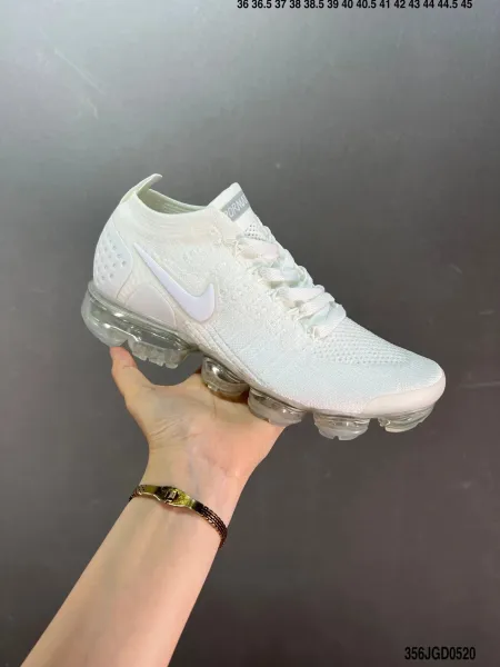 Nike Air VaporMax Flyknit 3 White Sneakers - 1