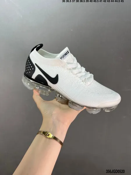 Nike Air VaporMax Flyknit 3 White/Black Sneakers - 1