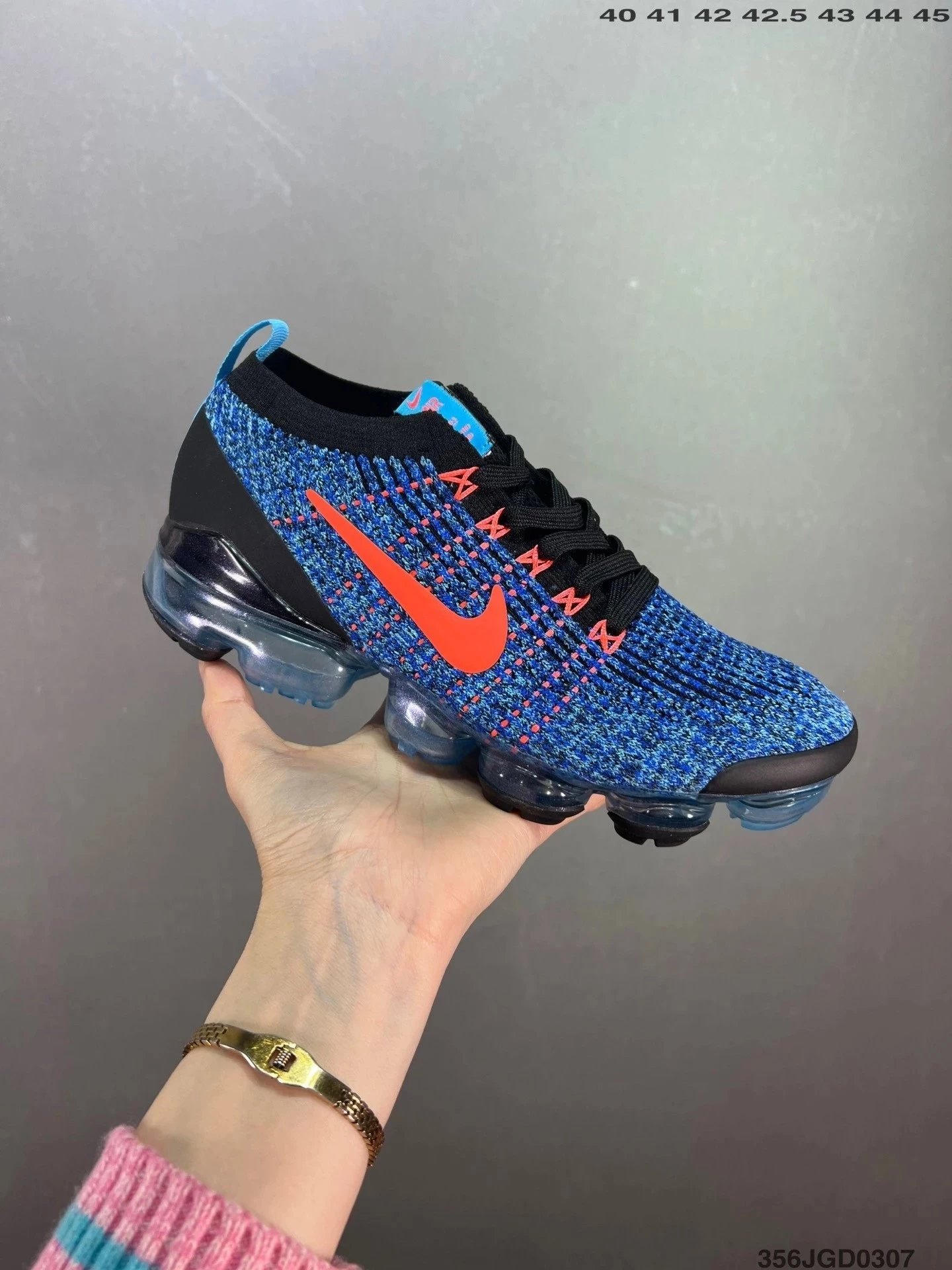 Nike Air VaporMax Flyknit 2 Turquoise Gradient Running Shoes - 58