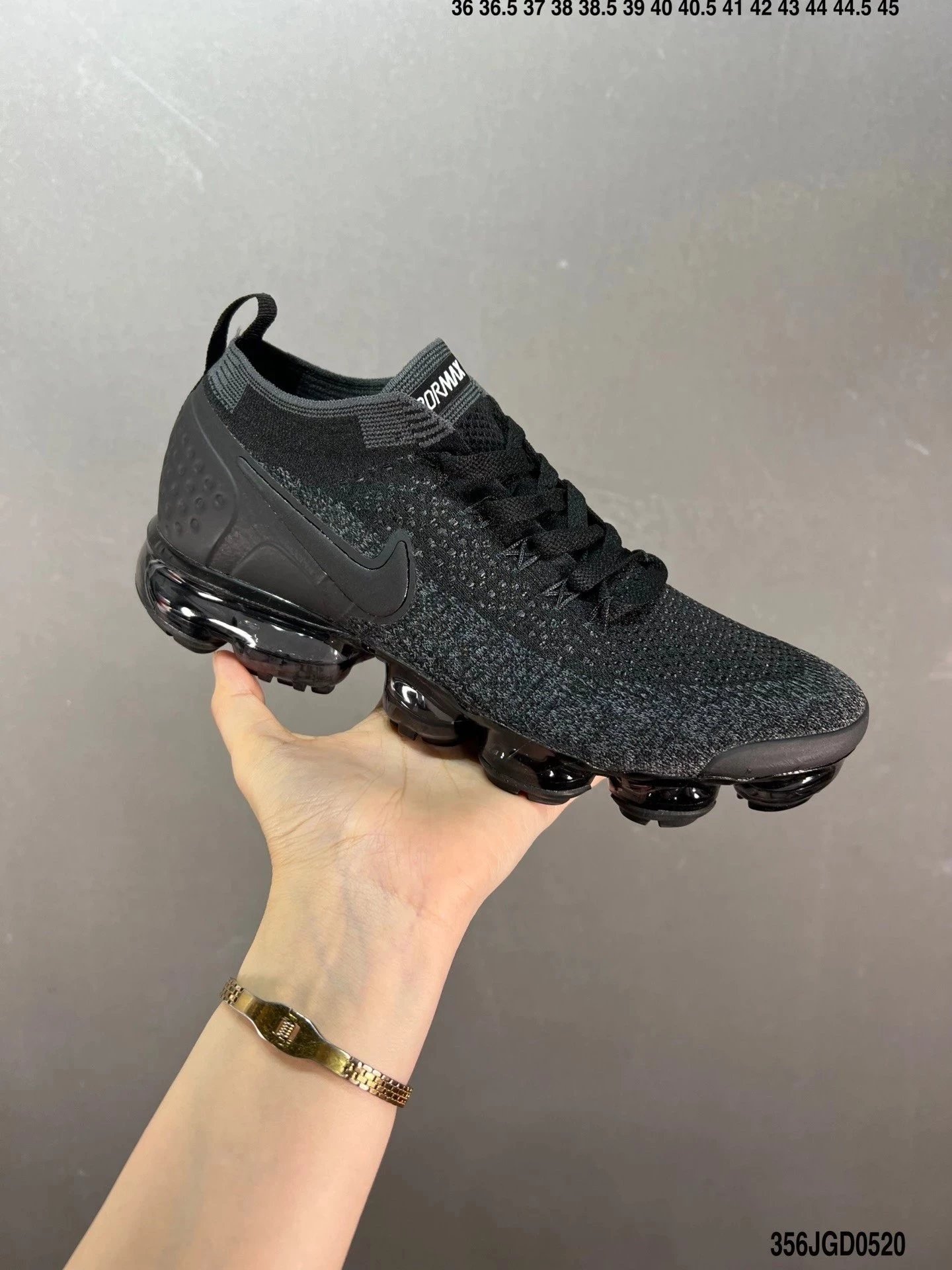 Nike Air VaporMax Flyknit 3 Black Sneakers - 1