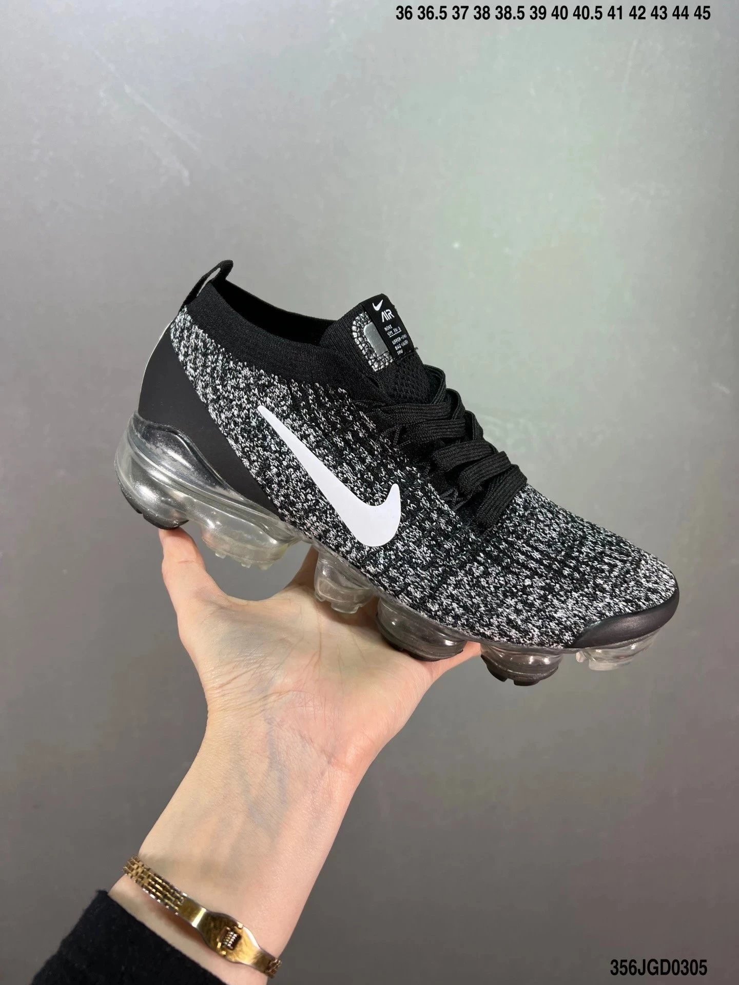 Nike Air VaporMax Flyknit 3 Black/White Sneakers - 1