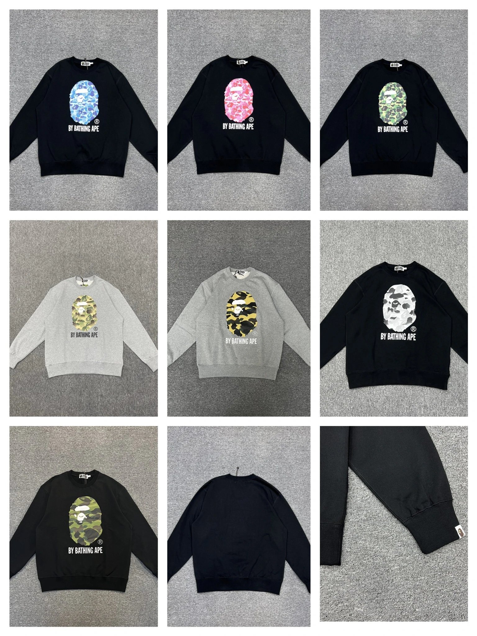 Letter printed round neck sweatshirt weighing 420g made of pure cotton fabric for couples