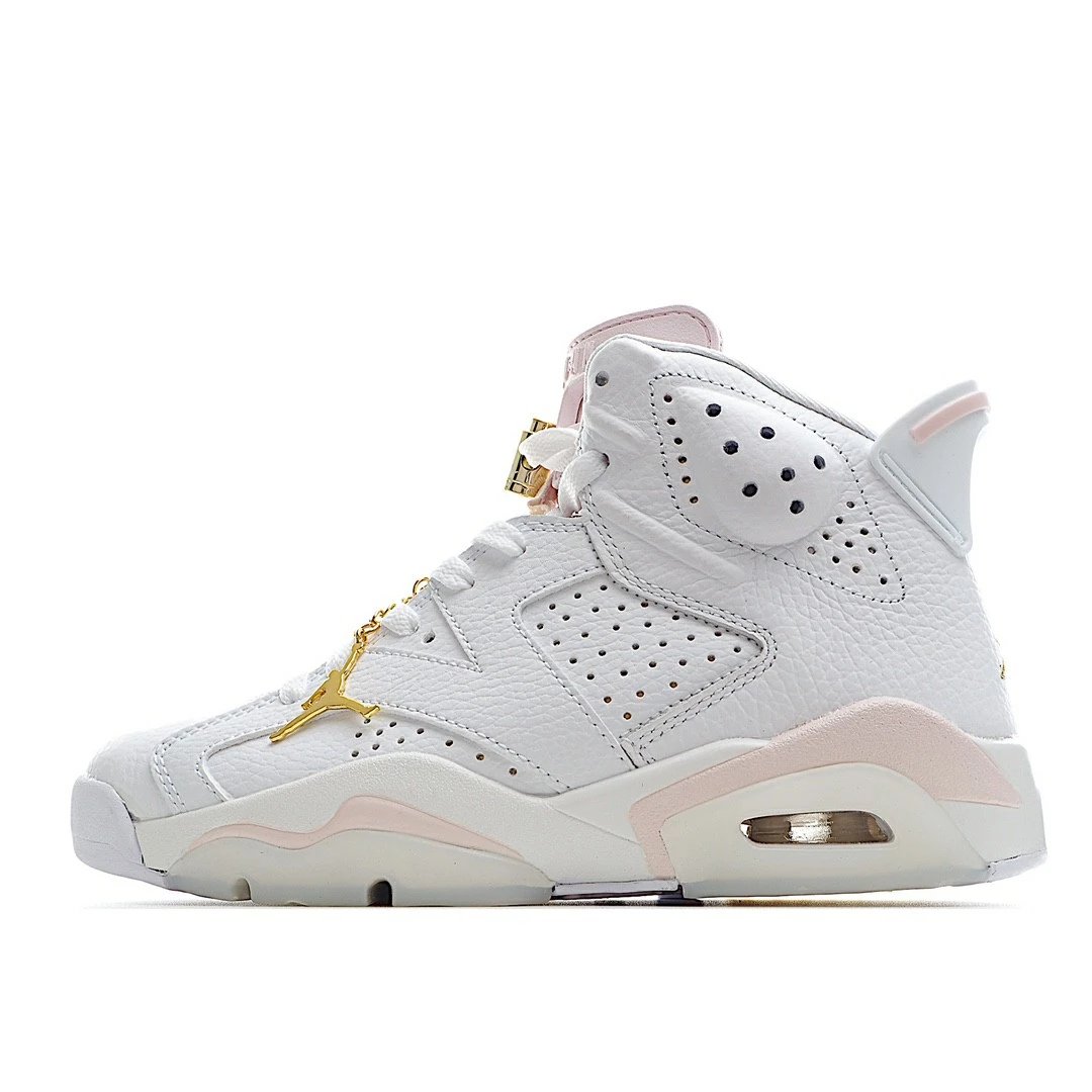 Air Jordan 6 White Pink