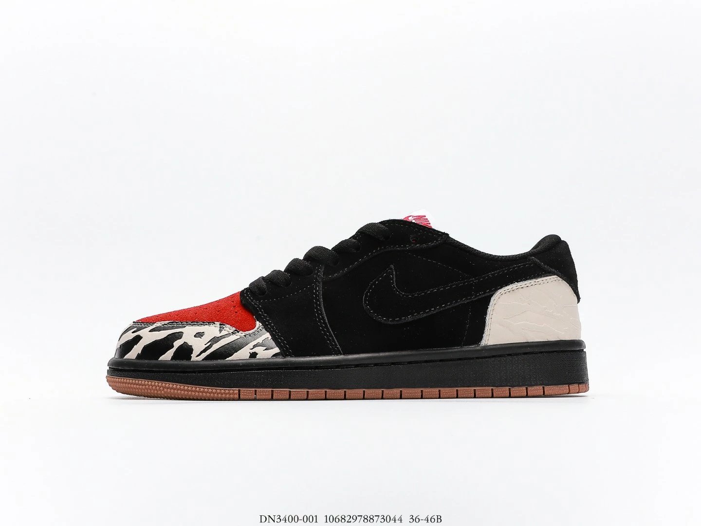 AJ1 Low Carnivore Black Red