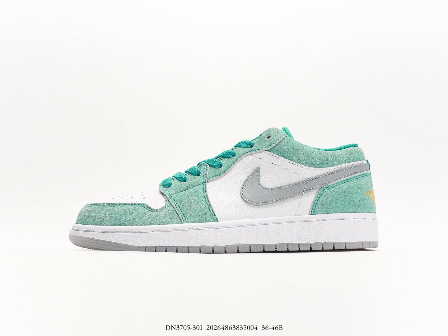 AJ1 Low Emerald Blue White Green