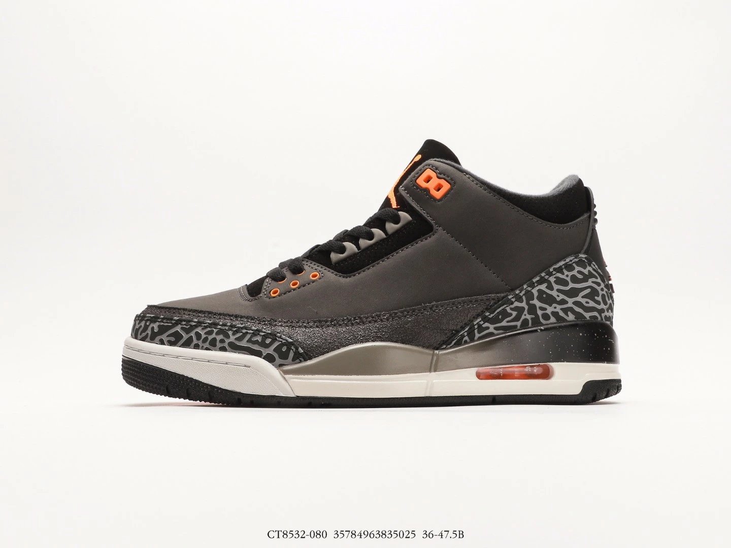 Air Jordan 3 Fear Black Gray 626967-040