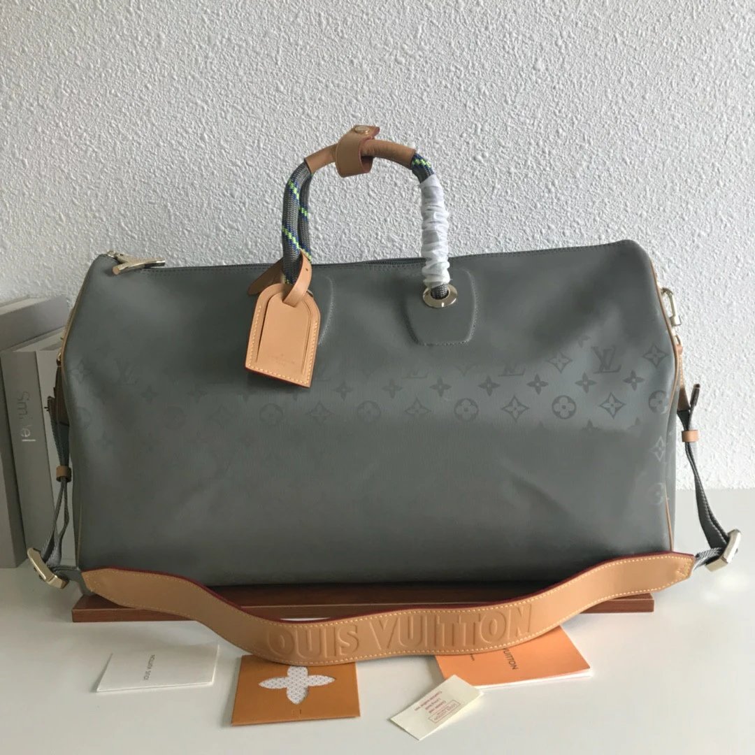 KEEPALL 50 Travel Bag Monogram Titanium