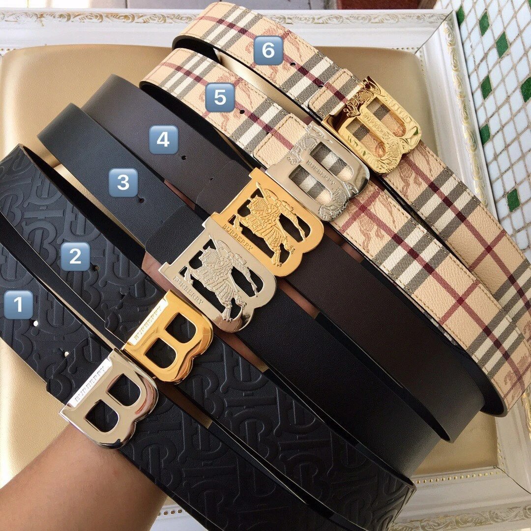 Burberry Classic Check B Buckle Belt - Business Casual