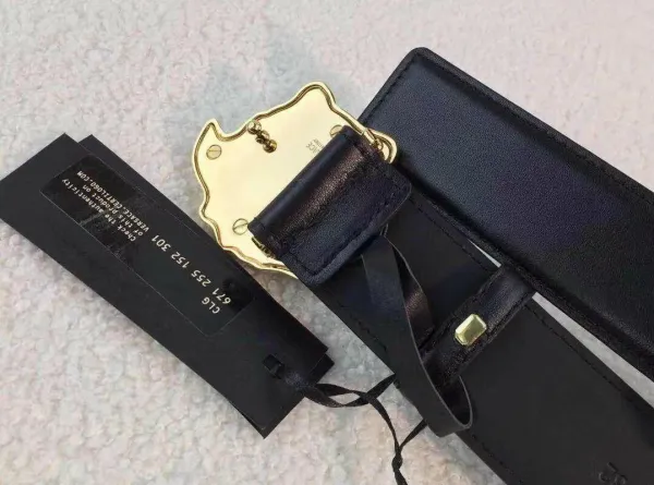 Versace Medusa Head Buckle Leather Belt Black - 19