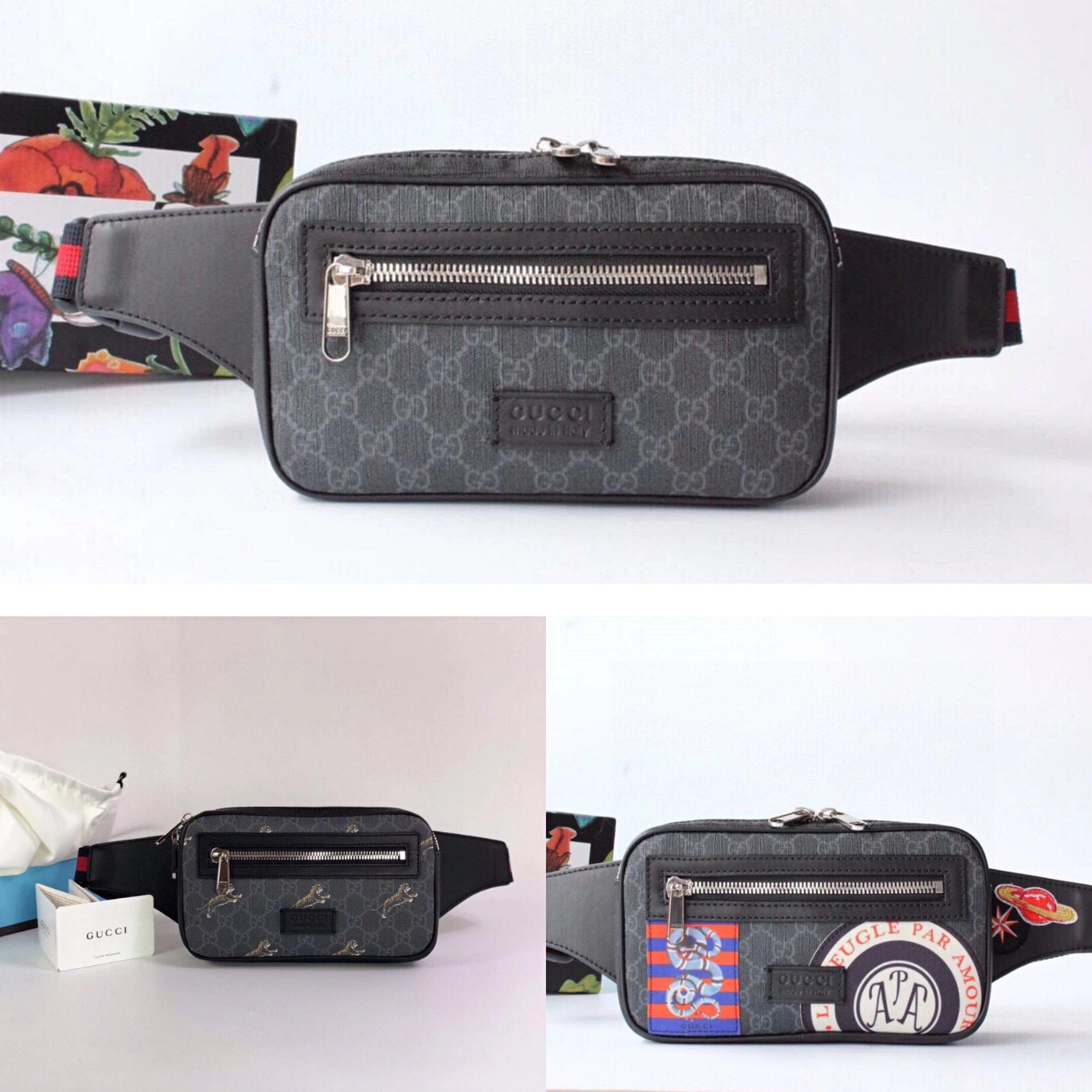 G Monogram Tiger Waist Bag