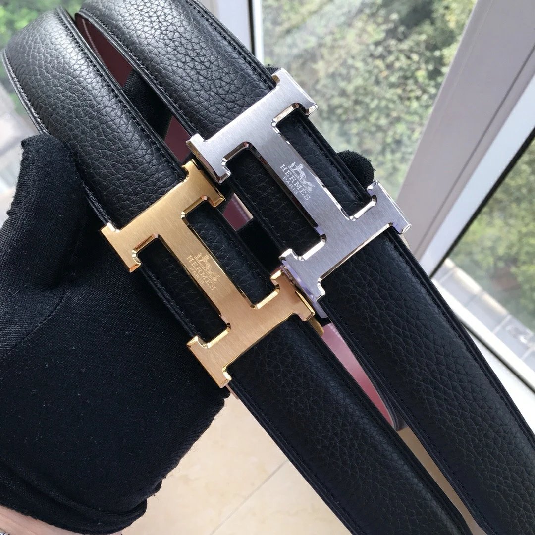 Hermes Automatic Buckle Leather Belt
