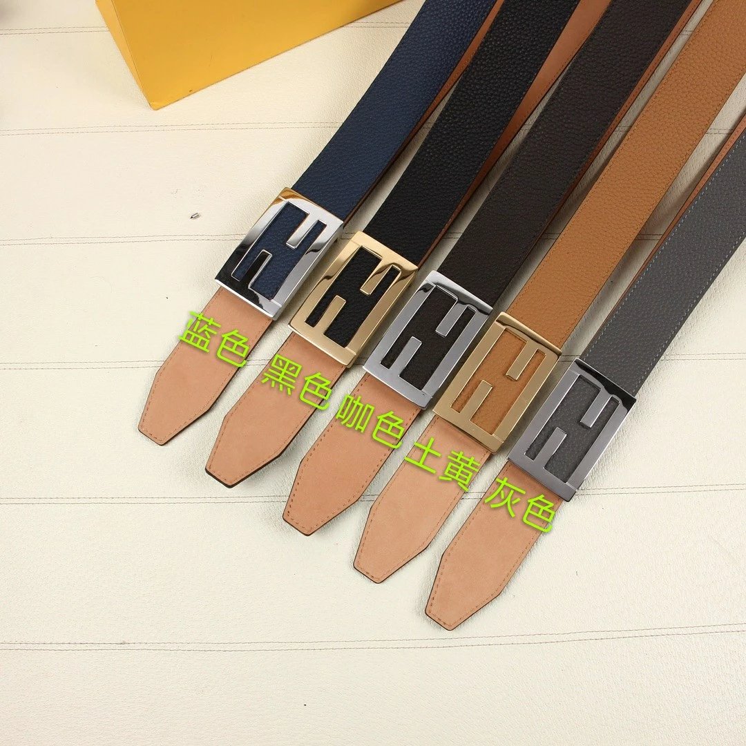 Fendi Men's Leather Monster Head Belt