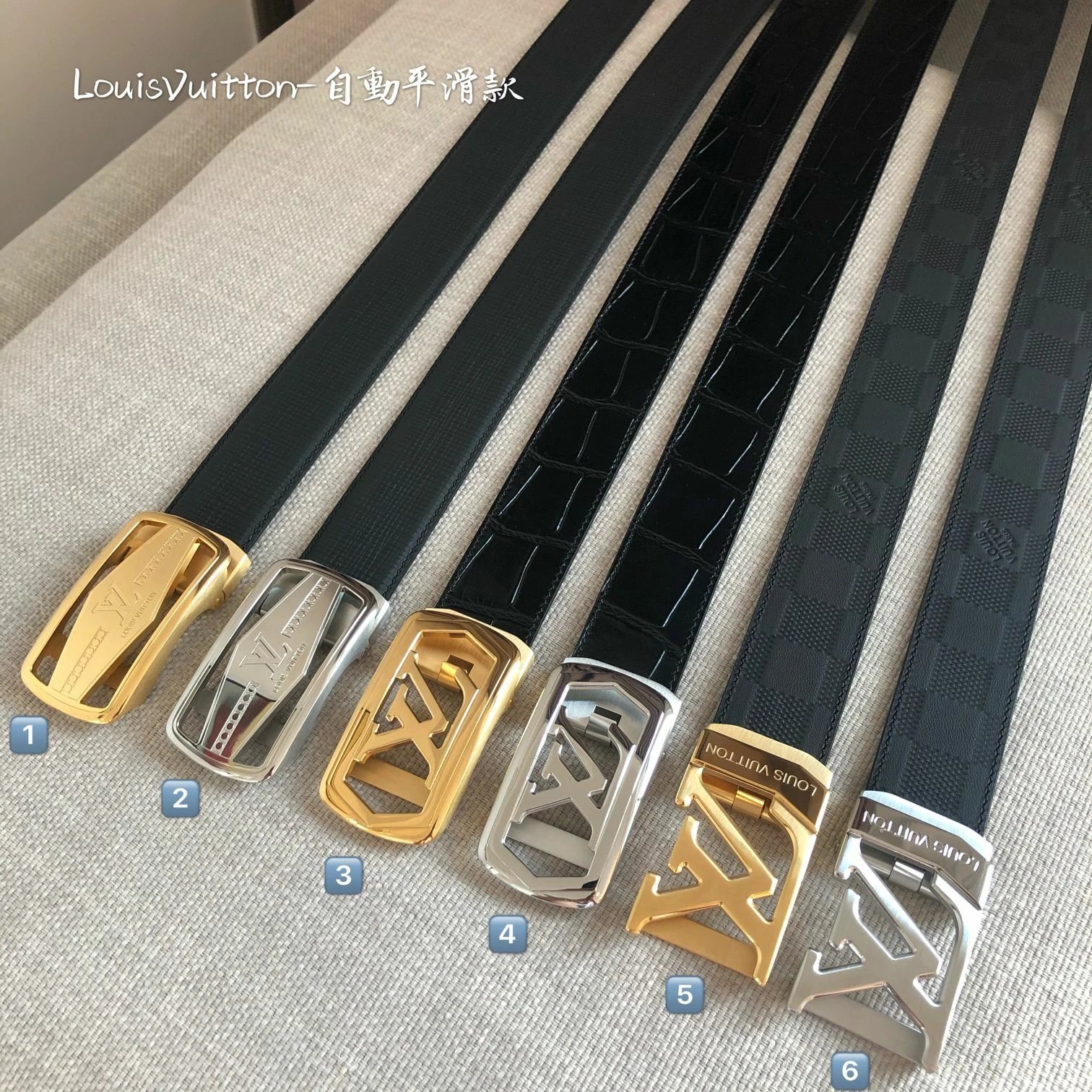 Letter Buckle Automatic Slide Belt