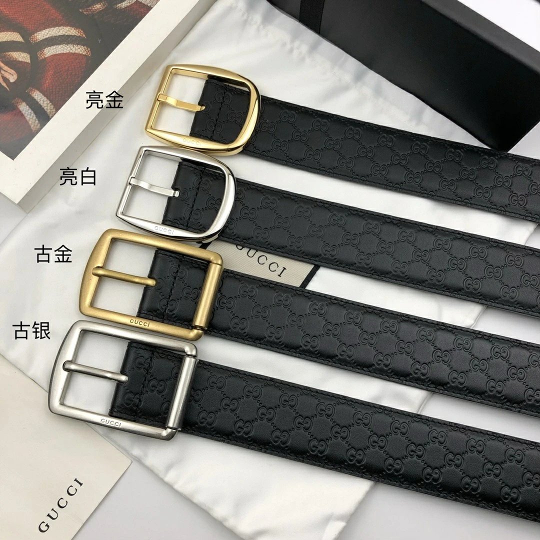Gucci Double G Leather Belt