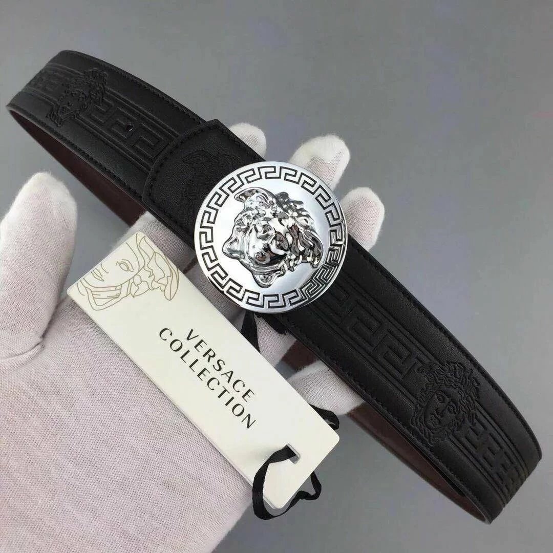 Versace Medusa Men's Leather Belt
