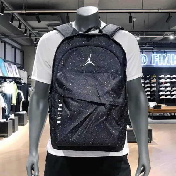 Air Jordan Speckle Print Backpack White and Navy - 8