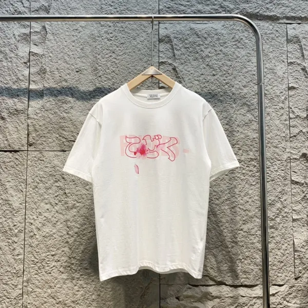 Versace V Logo Floral Print Black T-Shirt - 15