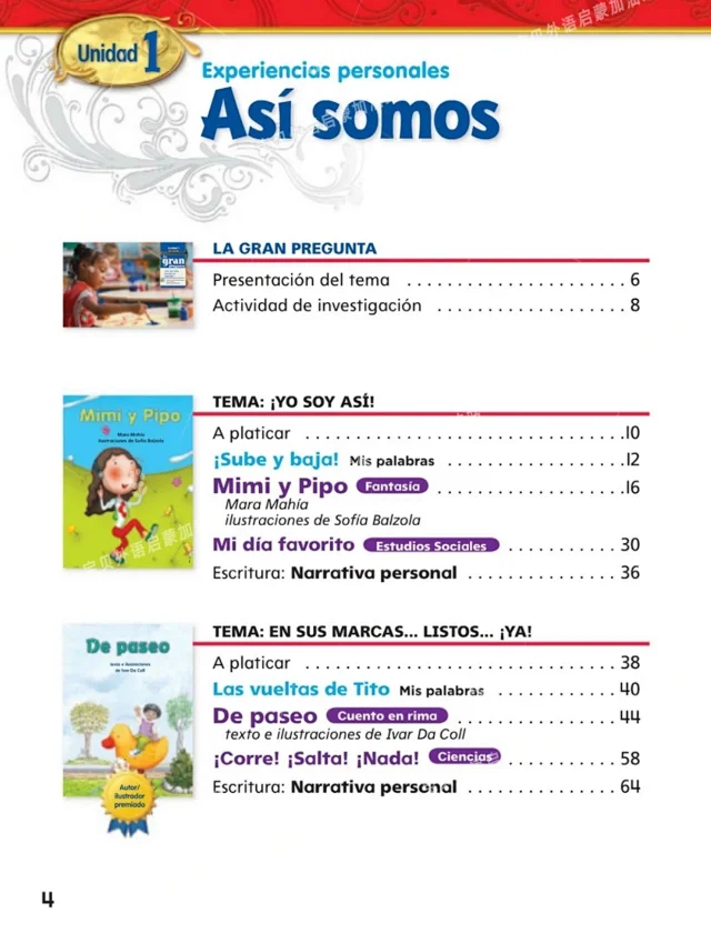 幼儿 儿童西班牙语启蒙教材 西语加州1--6级别，非常适合儿童西语启蒙，高清PDF扫描，带音频！