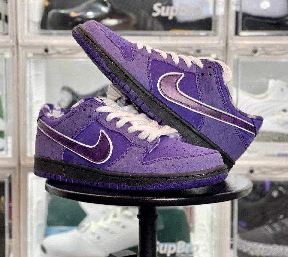 2021 New Nike SB Dunk Purple Dragon Shrimp Red Dragon Shrimp Green Lobster Scorpion Lailai Black Purple Slow 40-44 Men's Comfortable, Versatile, Casual, Breathable Sneakers Skateboarding Shoes Flip Fur Genuine Label Original Box High Quality Spot Delivery