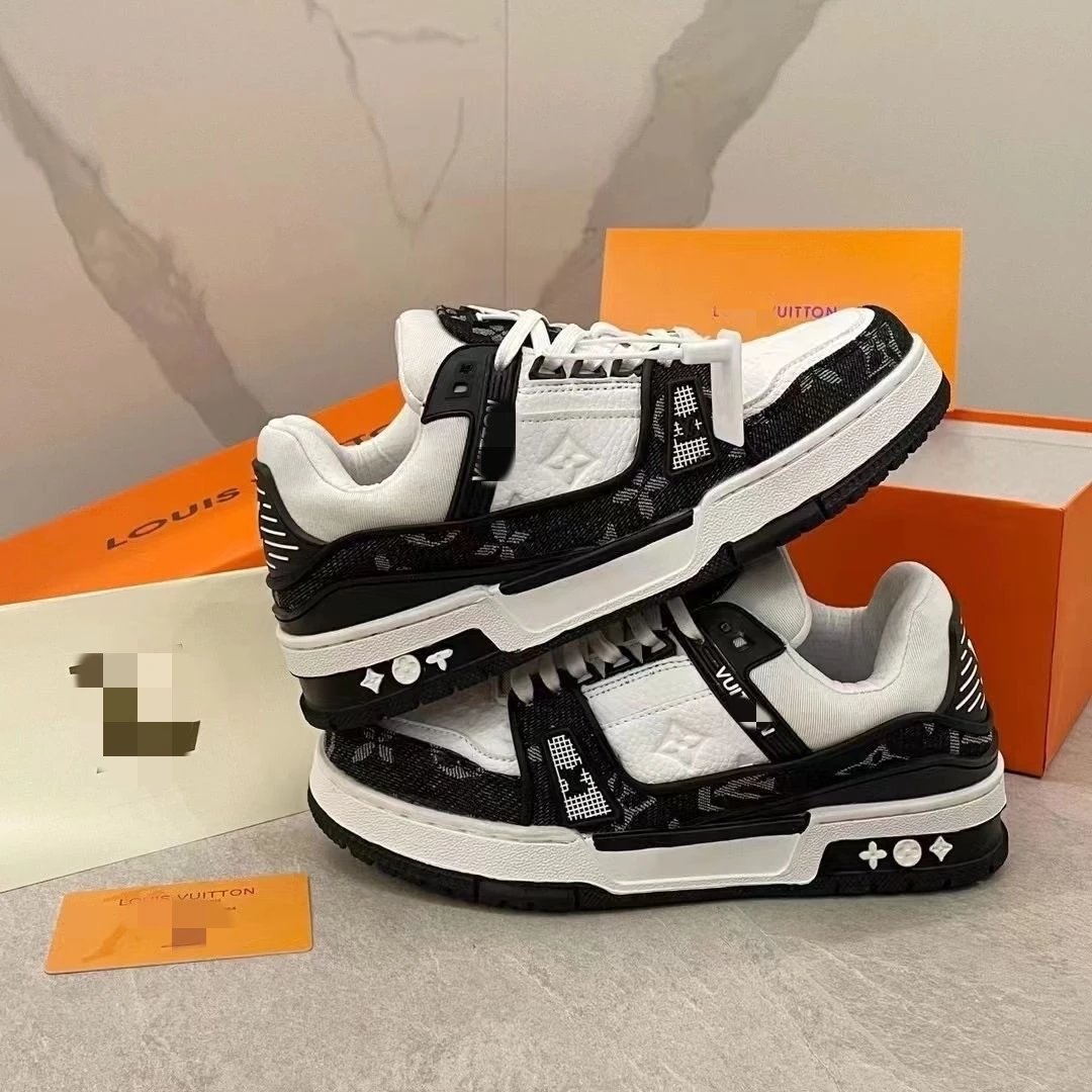 2024 New 20 Colors Trainer Shoes Big Jigglypuff 2020SS Genuine Leather Rubber Sole Denim Low-Top Unisex Couple Comfortable Versatile Casual Breathable Sneakers Skate Shoes Dad Shoes Basketball Shoes Authentic Logo Casual Shoes