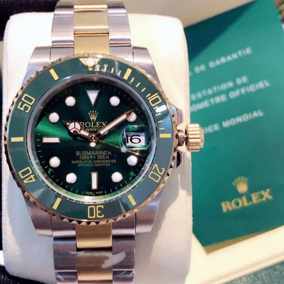 High end replica gradually golden green water ghost