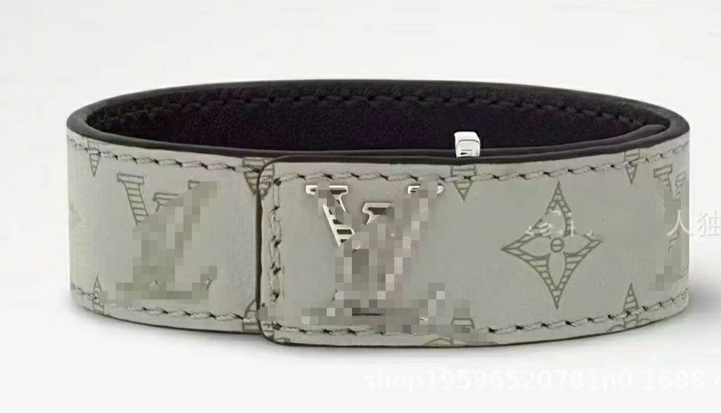 Grey White Stripe Buckle