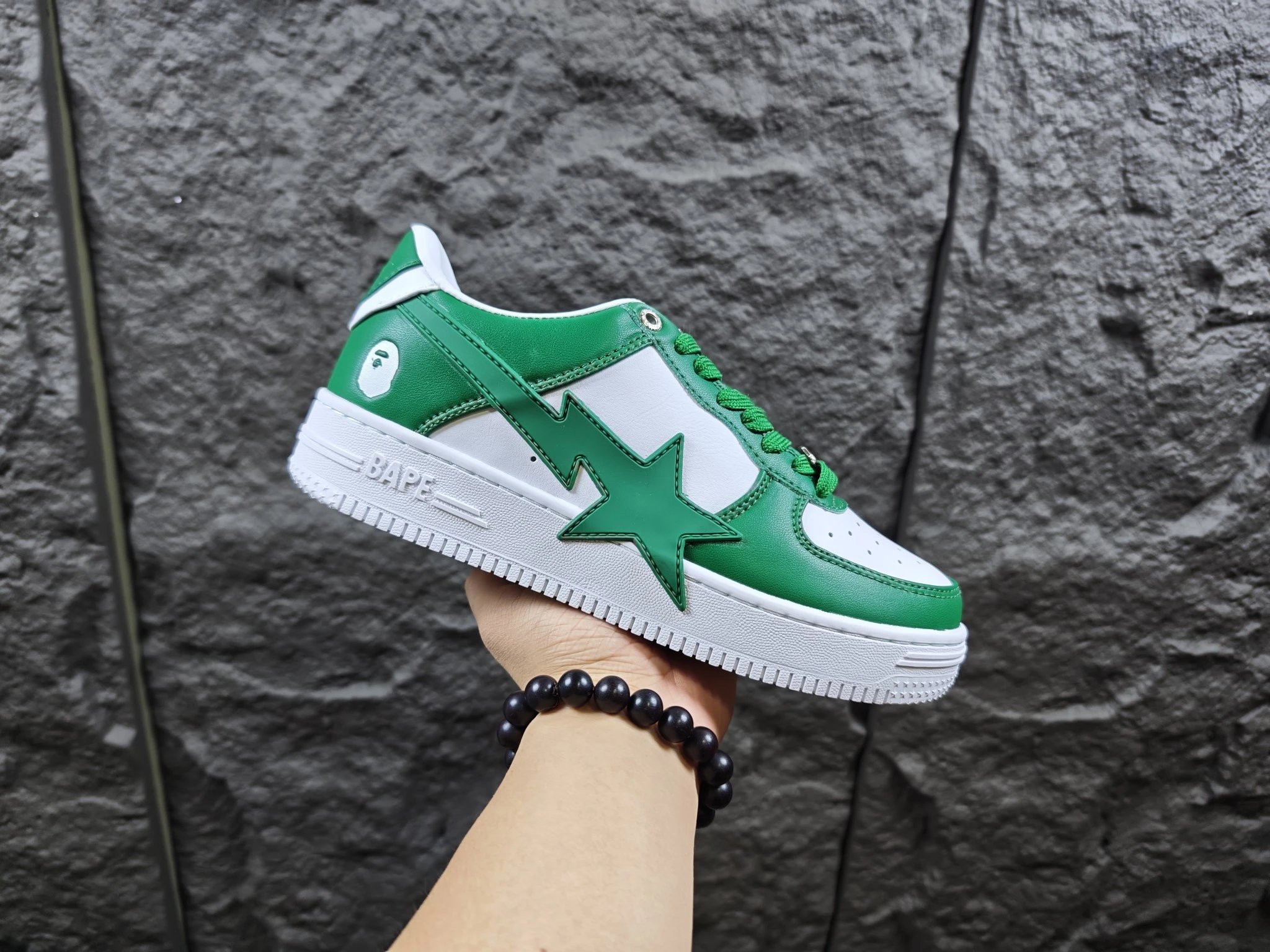 BAPE STA Low White Green