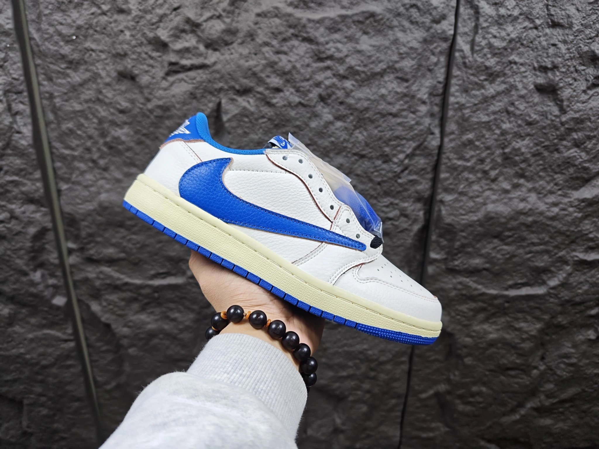 Air Jordan 1 Low White Blue Swoosh