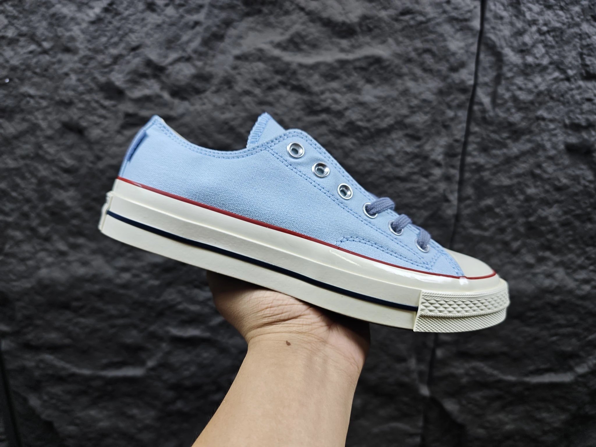 Converse Chuck 70 1970s Sky Blue Red Stripe