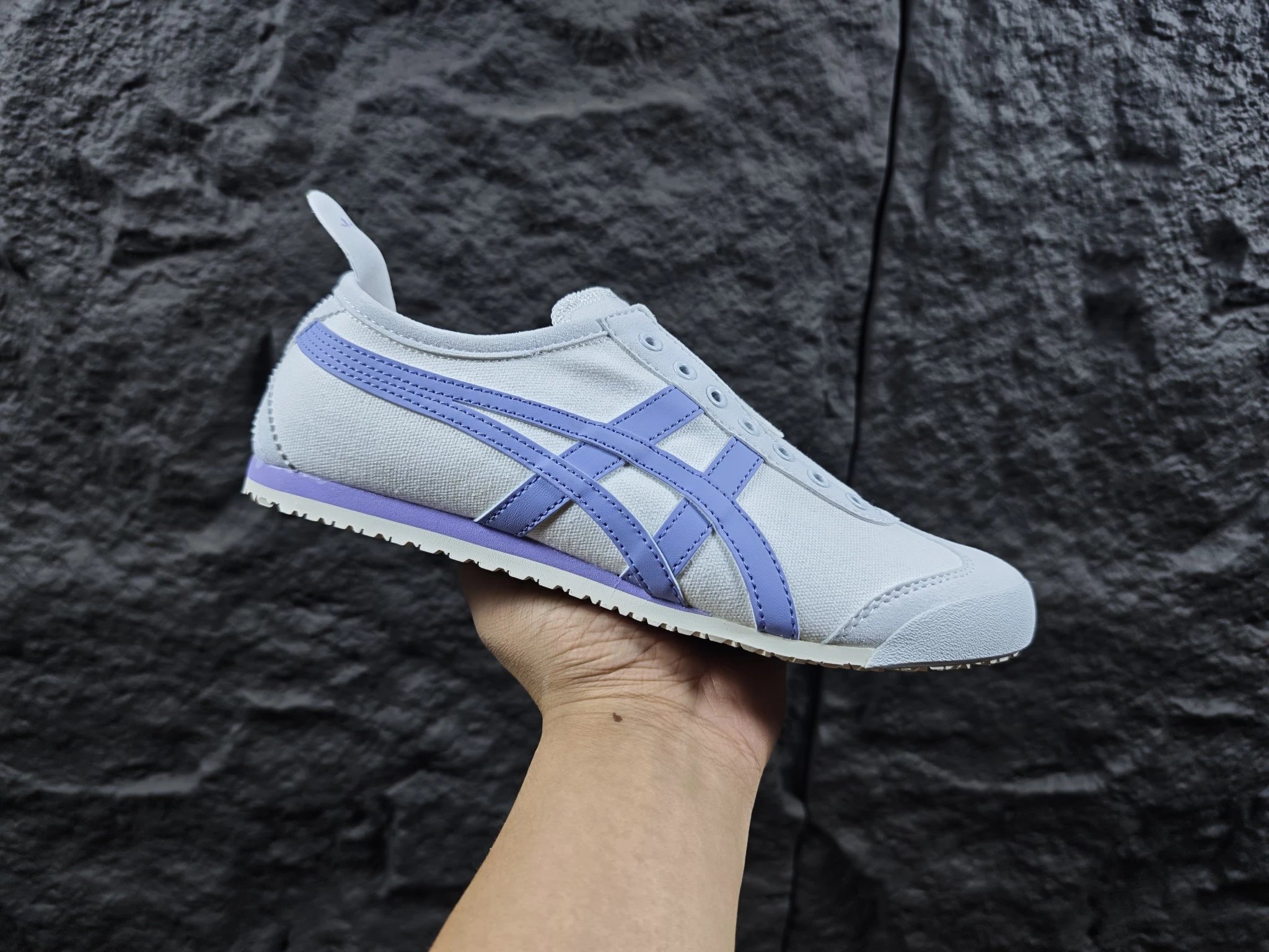 Onitsuka Tiger Mexico 66 White Lavender Stripe