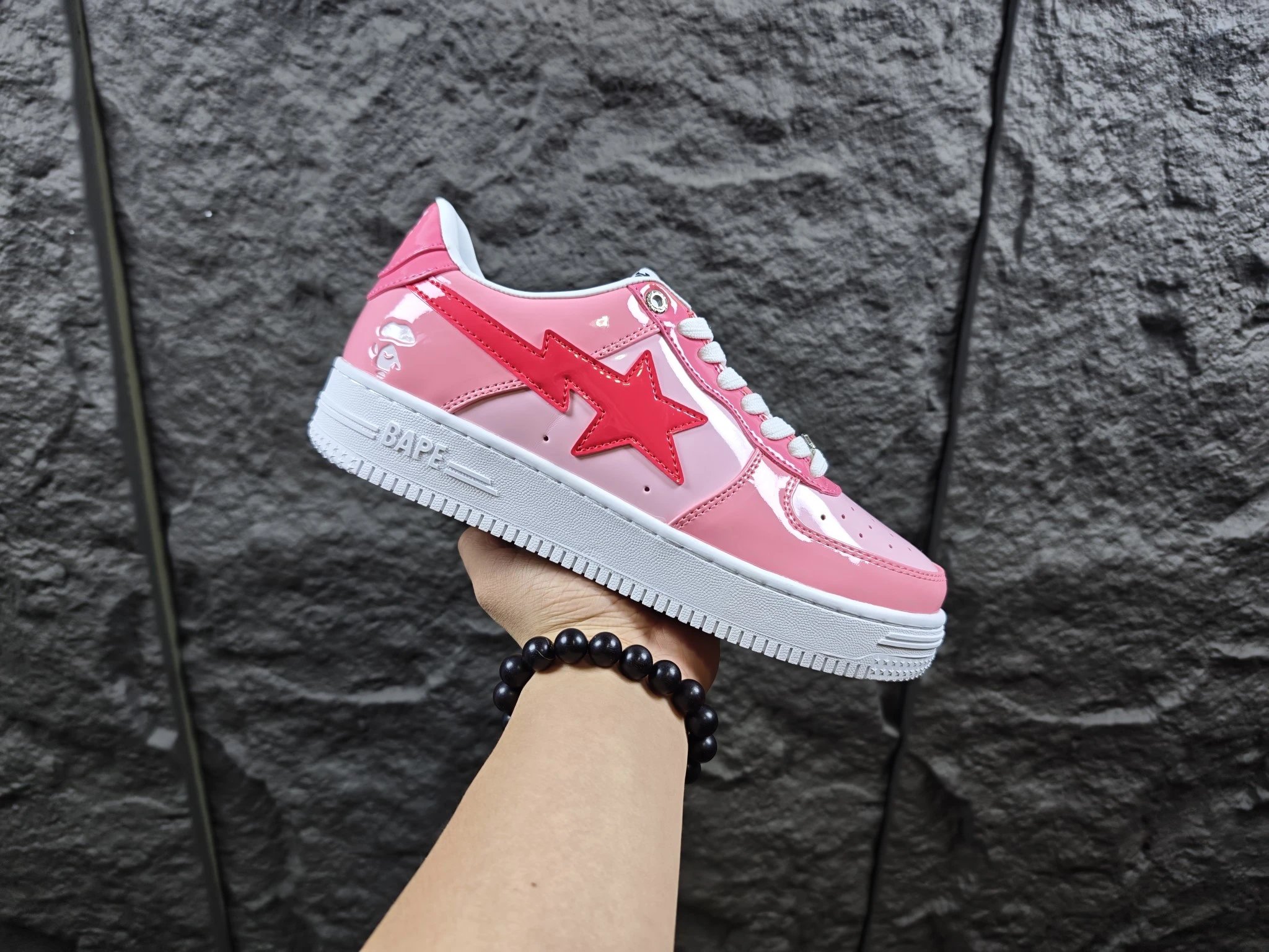 BAPE STA Low Pink Patent