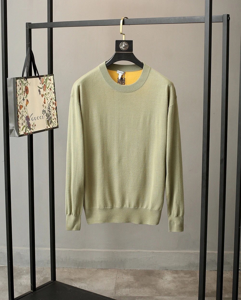 LOE Color Block Wool Knit Base Layer