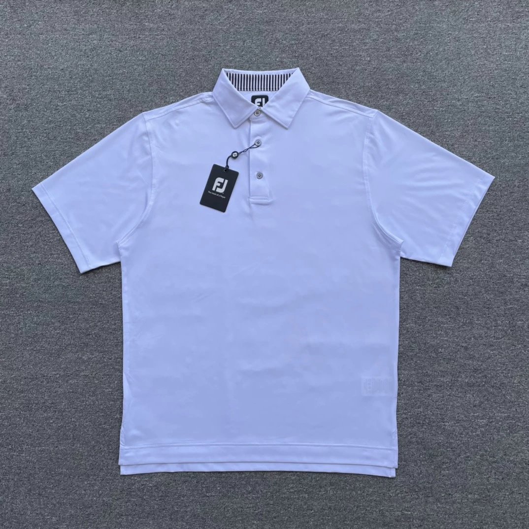 DX421 European size slightly larger men's golf short sleeved fabric composition: 88% polyester fiber+12% spandex (please be cautious if you don't mind without a tag!) Some with sleeves marked but without sleeve labels are randomly shipped
