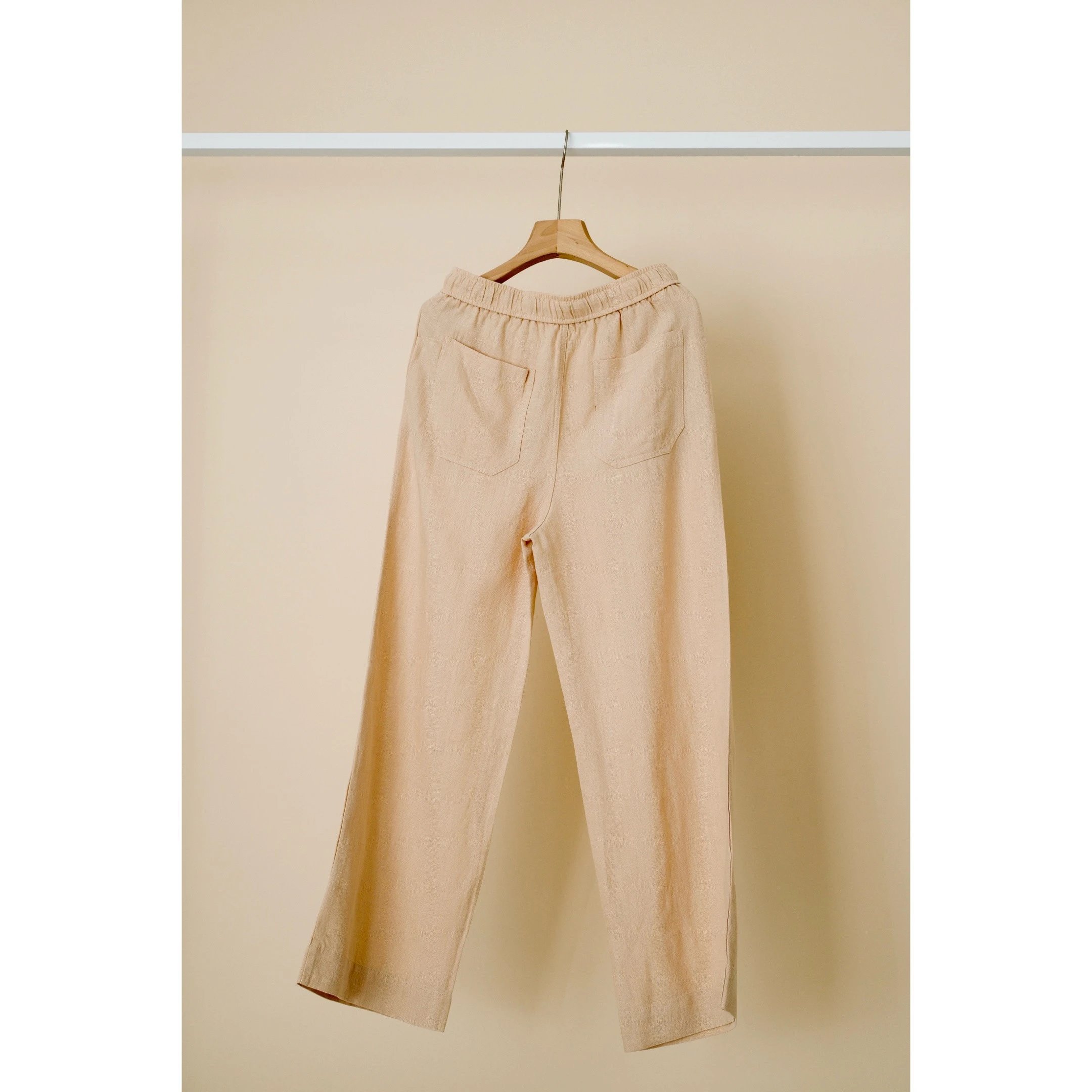 Design Elastic Waist Drawstring Pants Navy - 8
