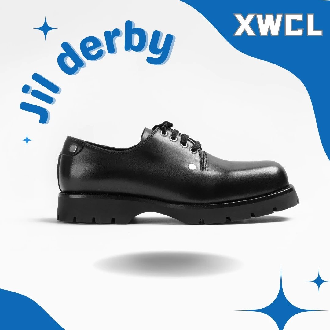 Item Thumbnail for [XW Exclusive Style Customization] Jis Rivet Derby Ken is a must-have item for the same Derby vibe. This product does not involve any brand of calfskin leather shoes. Customizable paper buckles are issued by default without customization requirements.