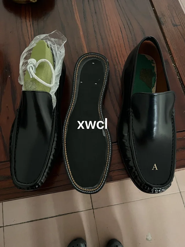 Acne Studios Leather Shoes Patent Moccasin Loafers product detail image 16