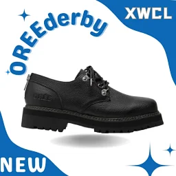 thumbnail for Orie derby pebbled cowhide derby shoes horsehide custom leather shoes