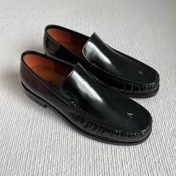 thumbnail for [XW Exclusive] ACN Loafer Leather Shoes Exclusive Custom Loafer Suit Shoes Leather Shoes [Not suitable for high insteps, really not suitable]