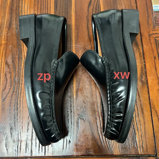 Acne Studios Leather Shoes Patent Moccasin Loafers product detail image 23