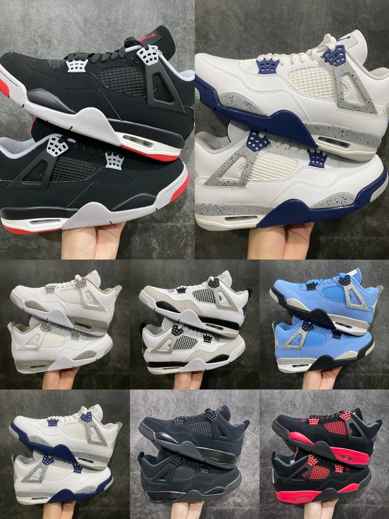 新绿XGX20巅峰纯原Air Jordan 4 系列合集工艺升级 世面最强AJ4版本 独家私模最大尺码505 size 40505 2