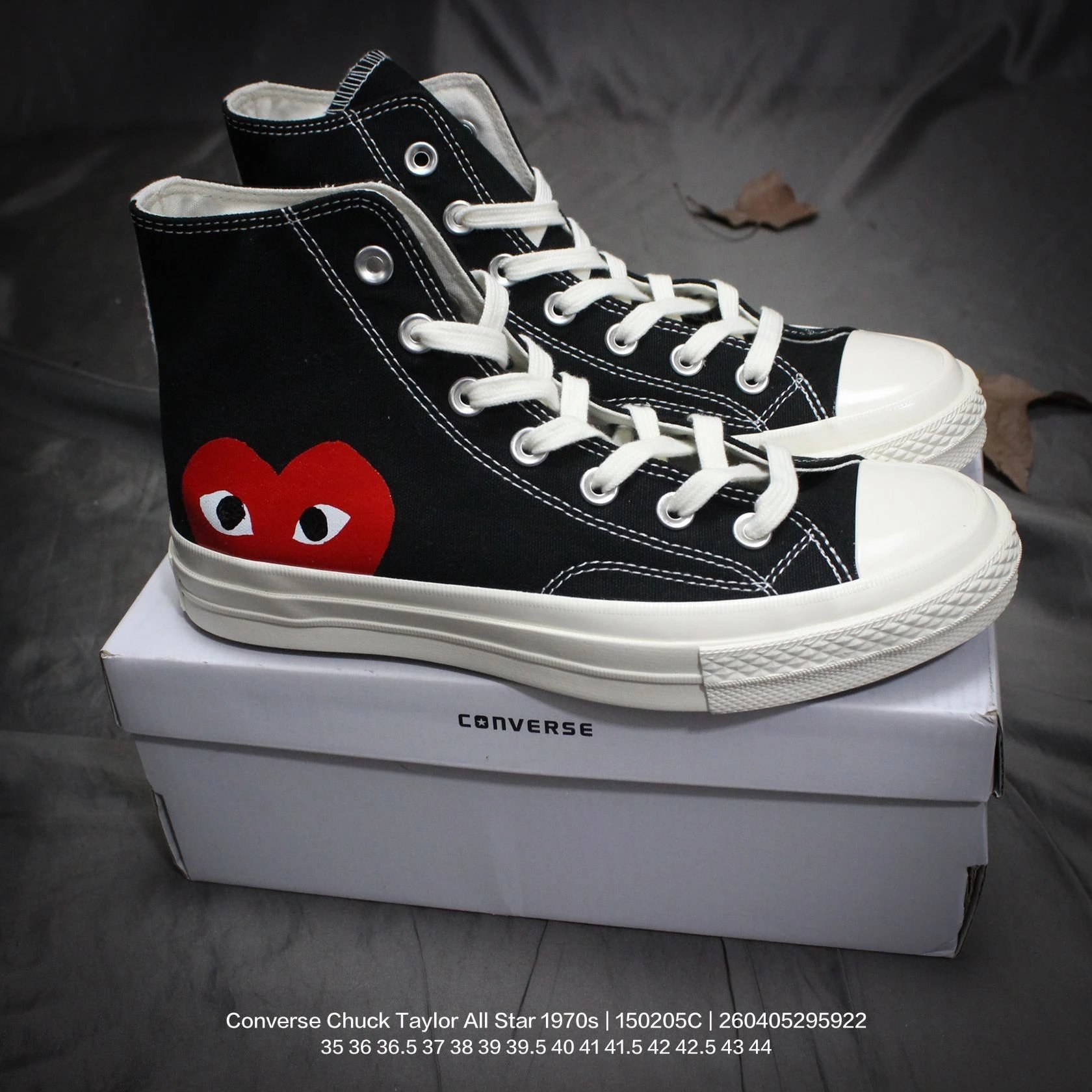 COMME des GARÇONS PLAY x Converse Chuck Taylor All Star 1970s High CDG