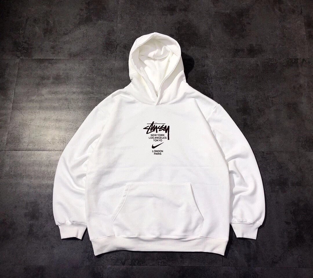 Special Offer~Nike Co branded Stusey Classic Logo Autumn/Winter New Hoodie Sweatshirt