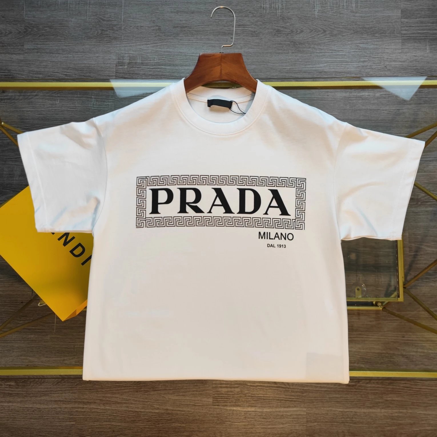 Prada Logo-print short-sleeve T-shirts in two distinct designs image 4