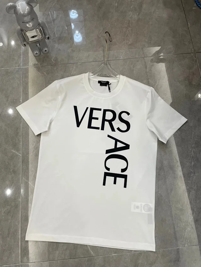 Versace T-Shirts Logo Print Short-Sleeve T-Shirt product detail image 7