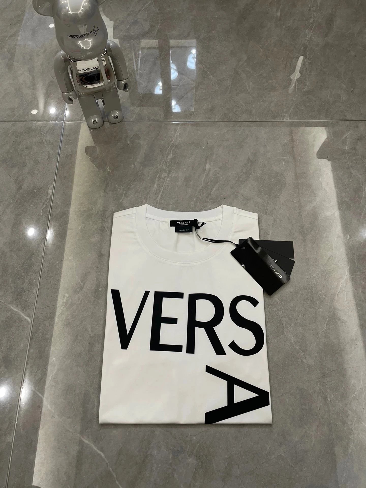 Versace T-Shirts Logo Print Short-Sleeve T-Shirt image 4
