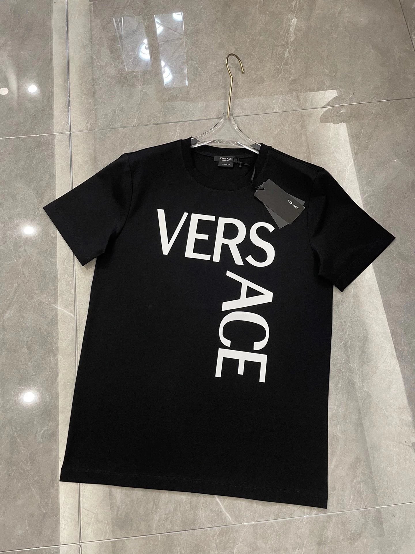 Versace T-Shirts Logo Print Short-Sleeve T-Shirt image 8
