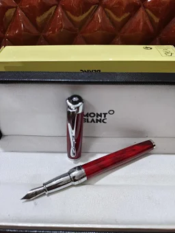 thumbnail for 福利款Montblanc万宝龙星际行者系列金属红色钢笔墨水笔礼品笔