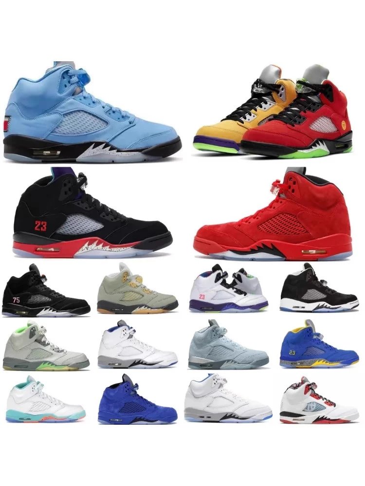 【 Newcomer New Store 】 Khaki24 Jordan 5 Black AJ5 Black Silver Joe 5 Couple 845035-003